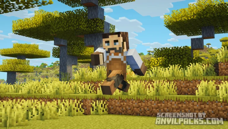 Dynamic sprint jumping animation showing the player character launching into the air with momentum.