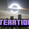 Cover art displaying the Iteration logo over a custom End dimension background with a black hole and rings.